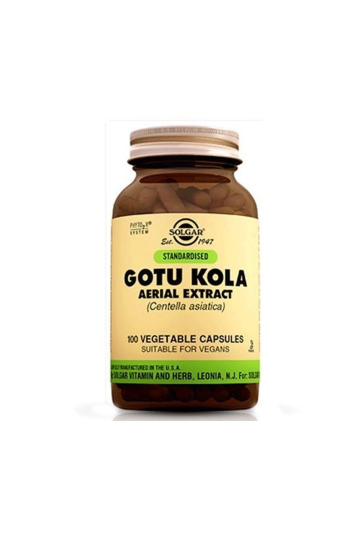 Solgar Gotu Kola Aerial Extract 100 Kapsul Trendyol