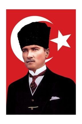 Kalpaklı Atatürk Resmi 70x105cm. KALPK70105