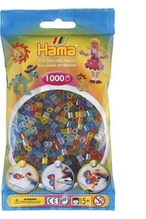 Hama Midi Boncuk 1.000'lik - Şeffaf Renkler HA207-53