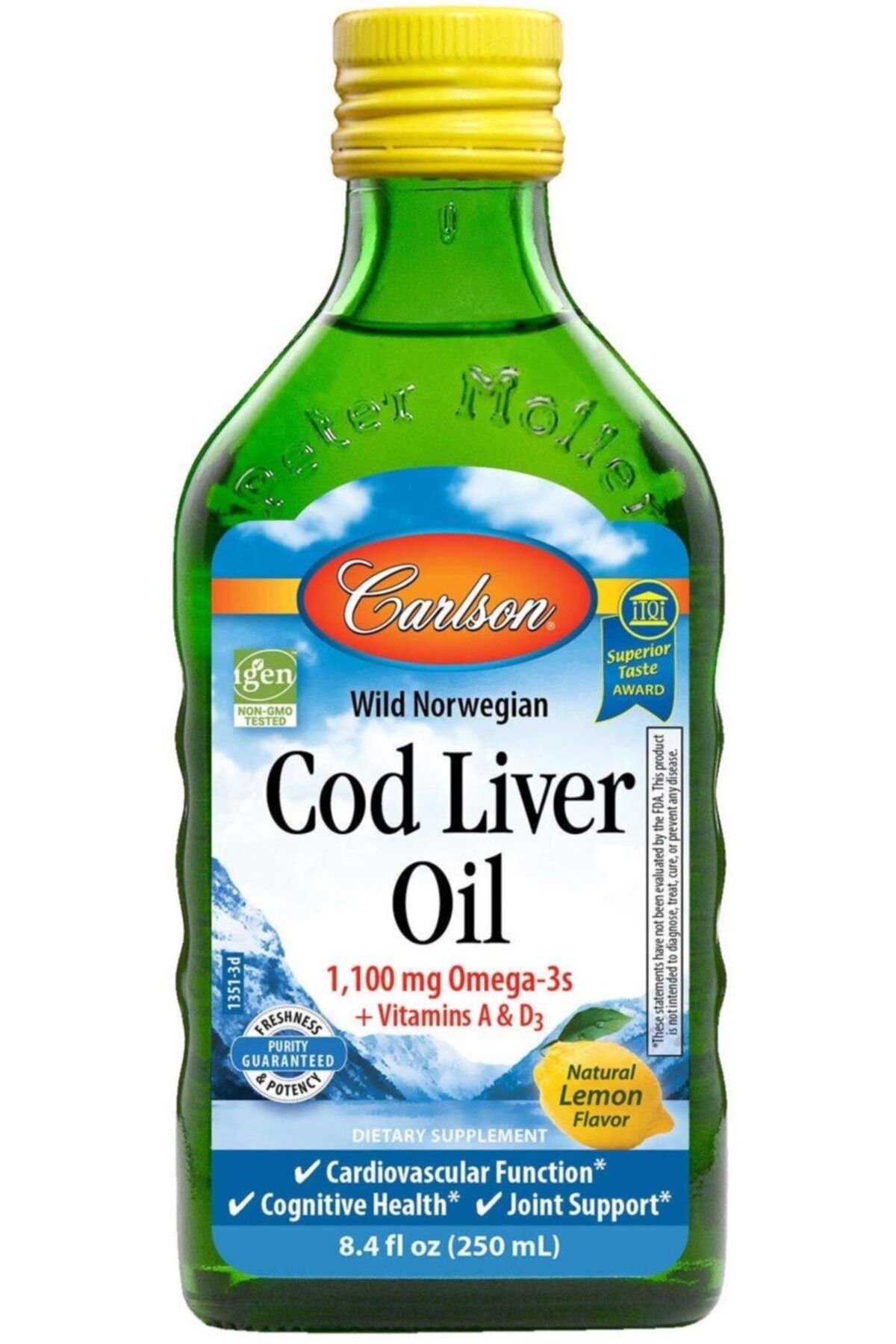 Carlson Morina Balığı Karaciğer Yağı - Cod Liver Oil  250ml CRLS-T1