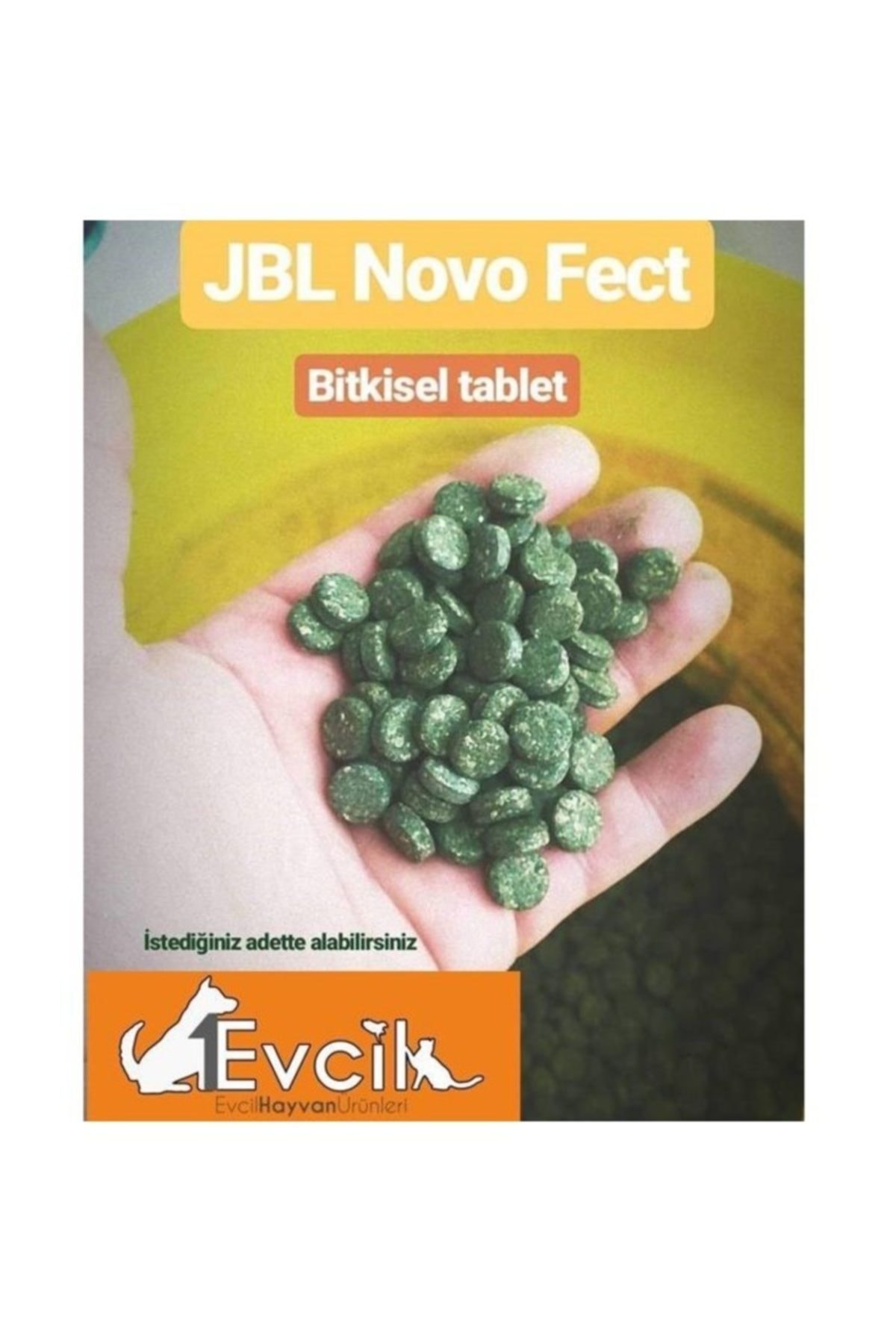 JBL Novo Fect Bitkisel Tablet Yem 100 Adet