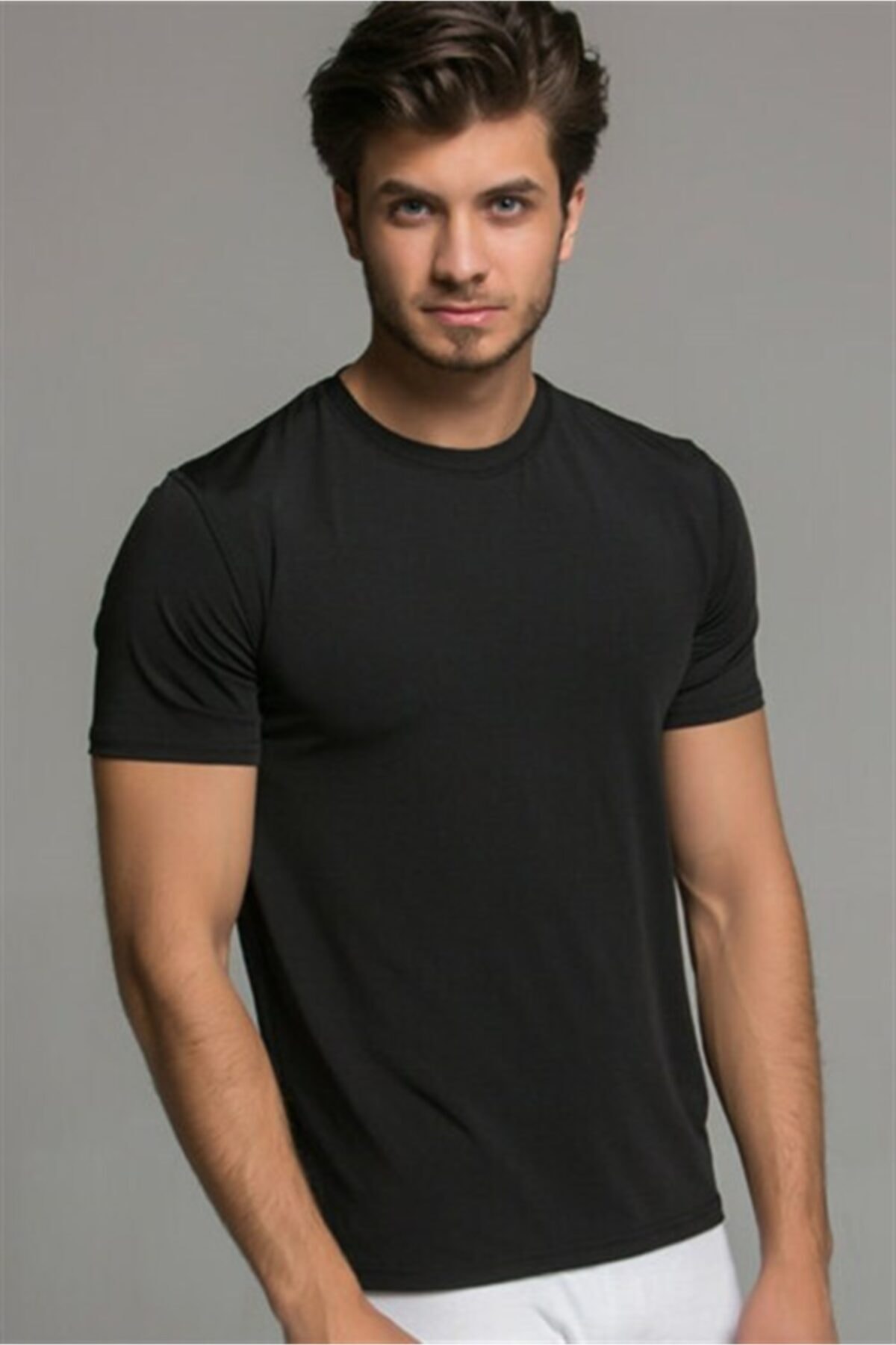 Men's Black Color Short Sleeve Thermal T-Shirt