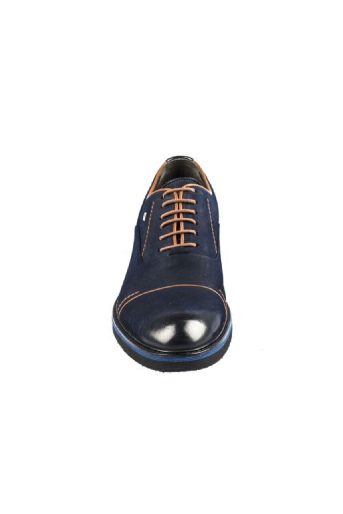 Fosco-Pantofi casual pentru bărbați, cu șireturi, albastru nubuc, piele nubuc, talpă Eva 6045 49 45 4