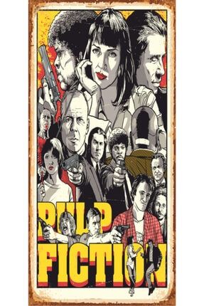 Pulp Fiction (10 Cm X 20 Cm) Mini Retro Ahşap Poster 323439464
