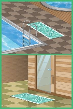 Havuz-sauna Ayak Kağıdı Kaymaz Kaydırmaz Ve Hijyenik Ayak Kağıdı 5 Adet basbasmodel5