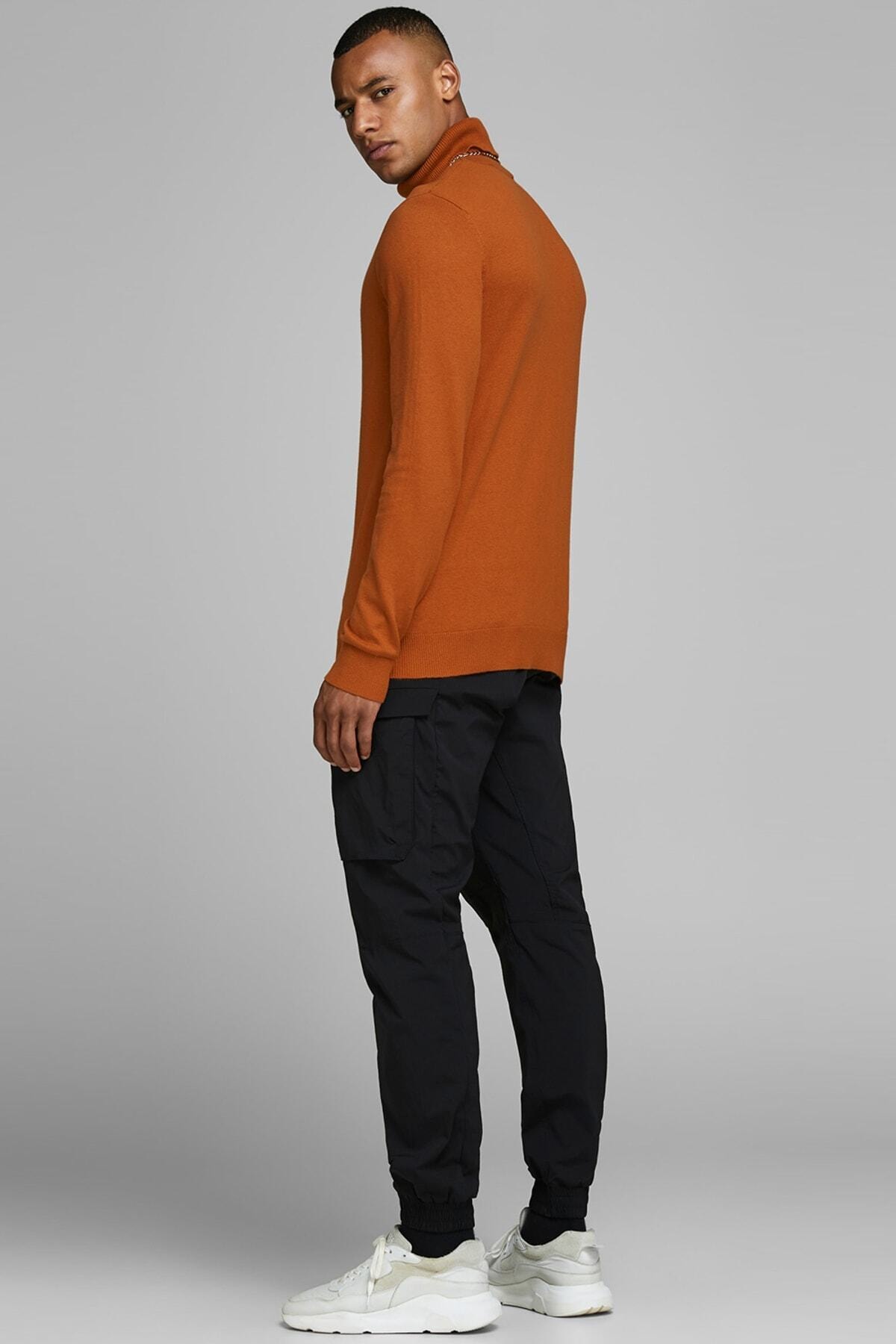 پلیور جک اند جونز مردانه پنبه ای قهوه ای بیسیک راسته Regular/رگولار    Regular/رگولار Daily/روزانه | Jack & Jones 12157417-U TR - تصویر 6