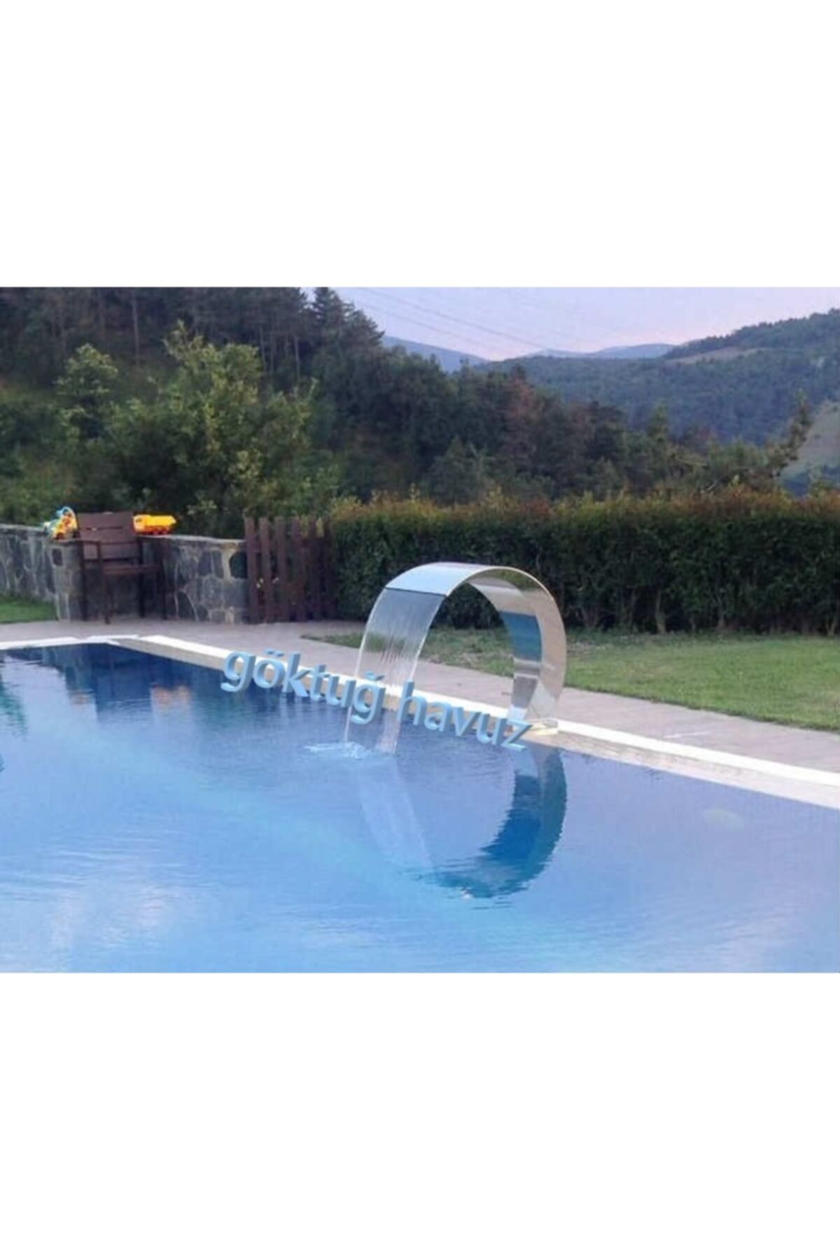 Kobra Tip Havuz Şelalesi,kobra Havuz Kenarı Şelaleler,havuz Su Perdesi Maksi Tip 1000x600 mm