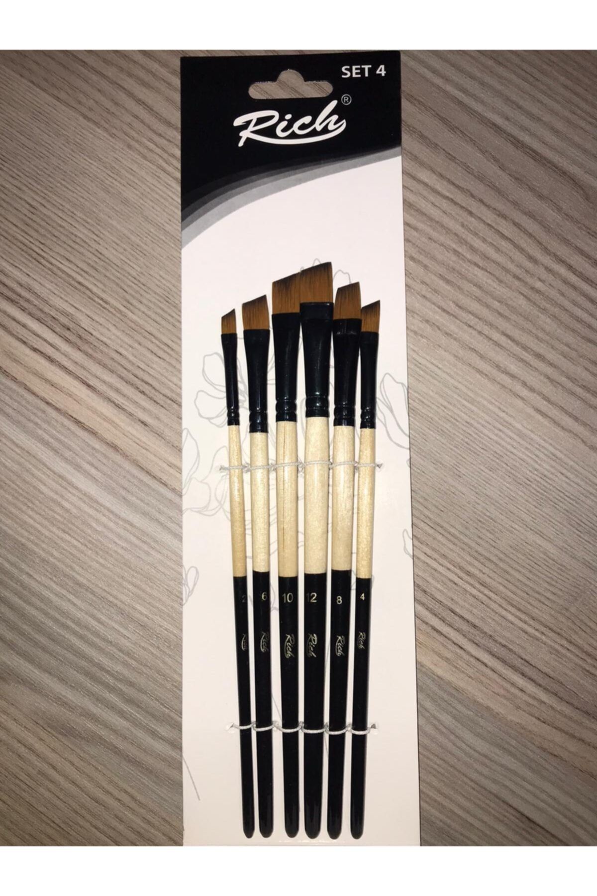 Rich-Set-4 Side Cut Brush Set of 6 1
