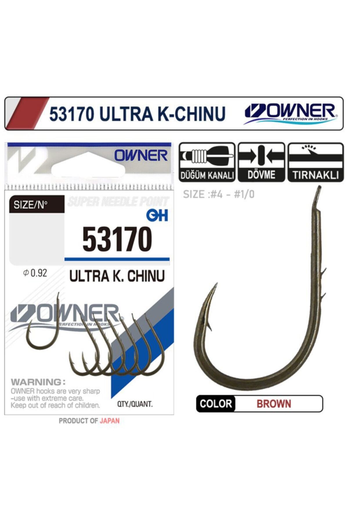 Owner 53170 Ultra K. Chinu Brown Model Balıkçı Olta Iğnesi