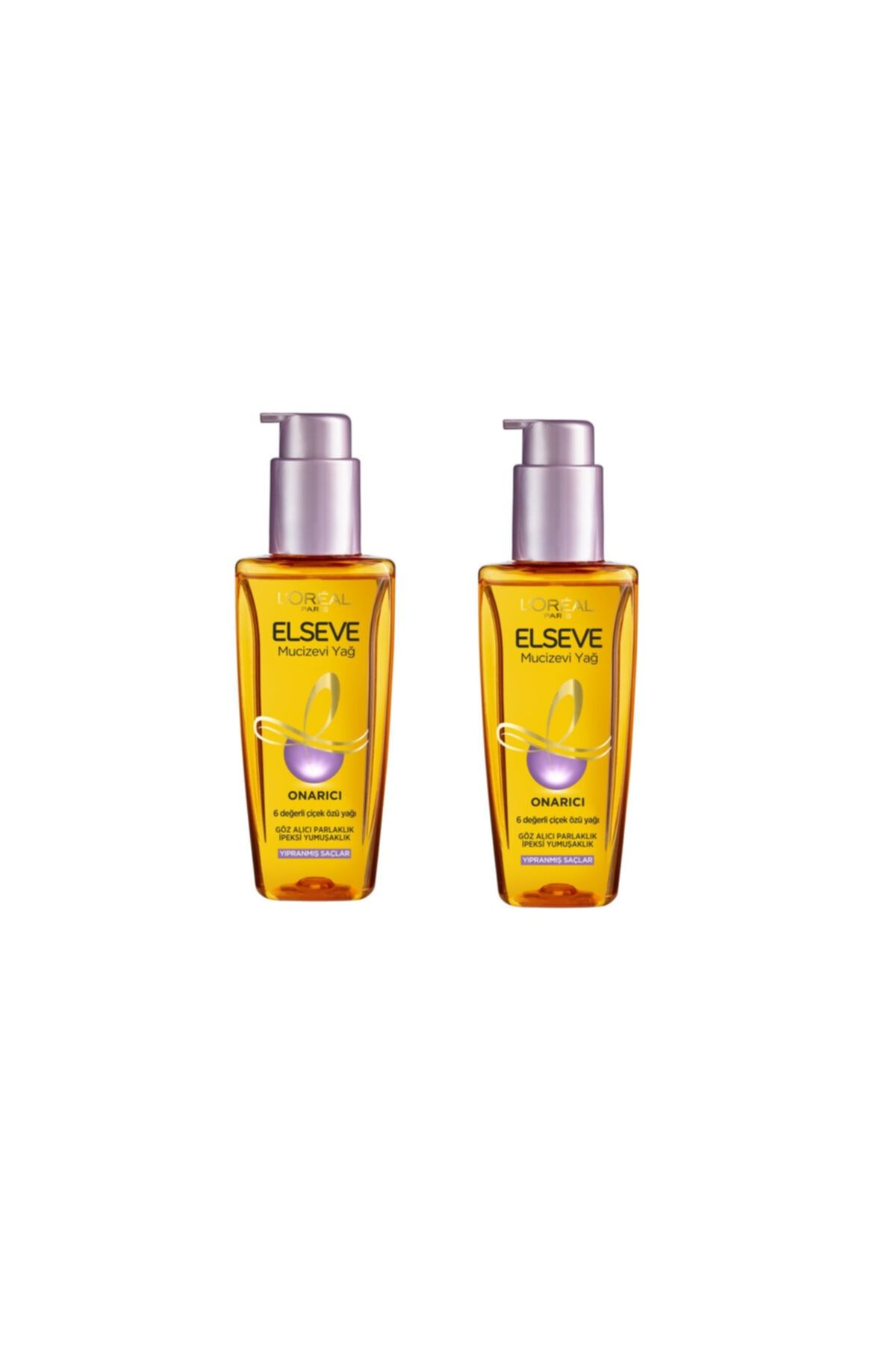 روغن مراقبت از مو معجزه آسا برای موهای آسیب دیده 100 میلی لیتر + 100 میلی لیتر 2 عدد 22935407 Elseve