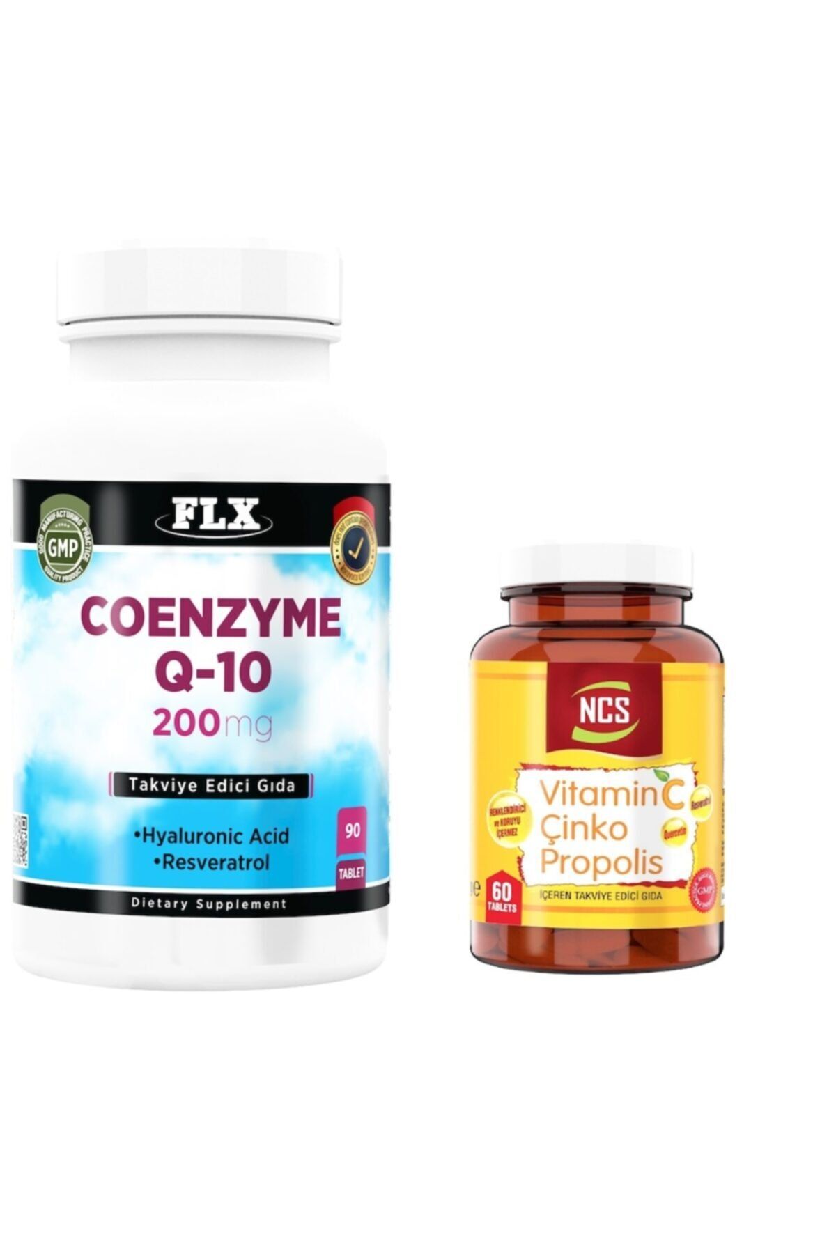 FLX Coenzyme Q-10 200 Mg 90 Tablet + Vitamin C Çinko Propolis 60 Tablet