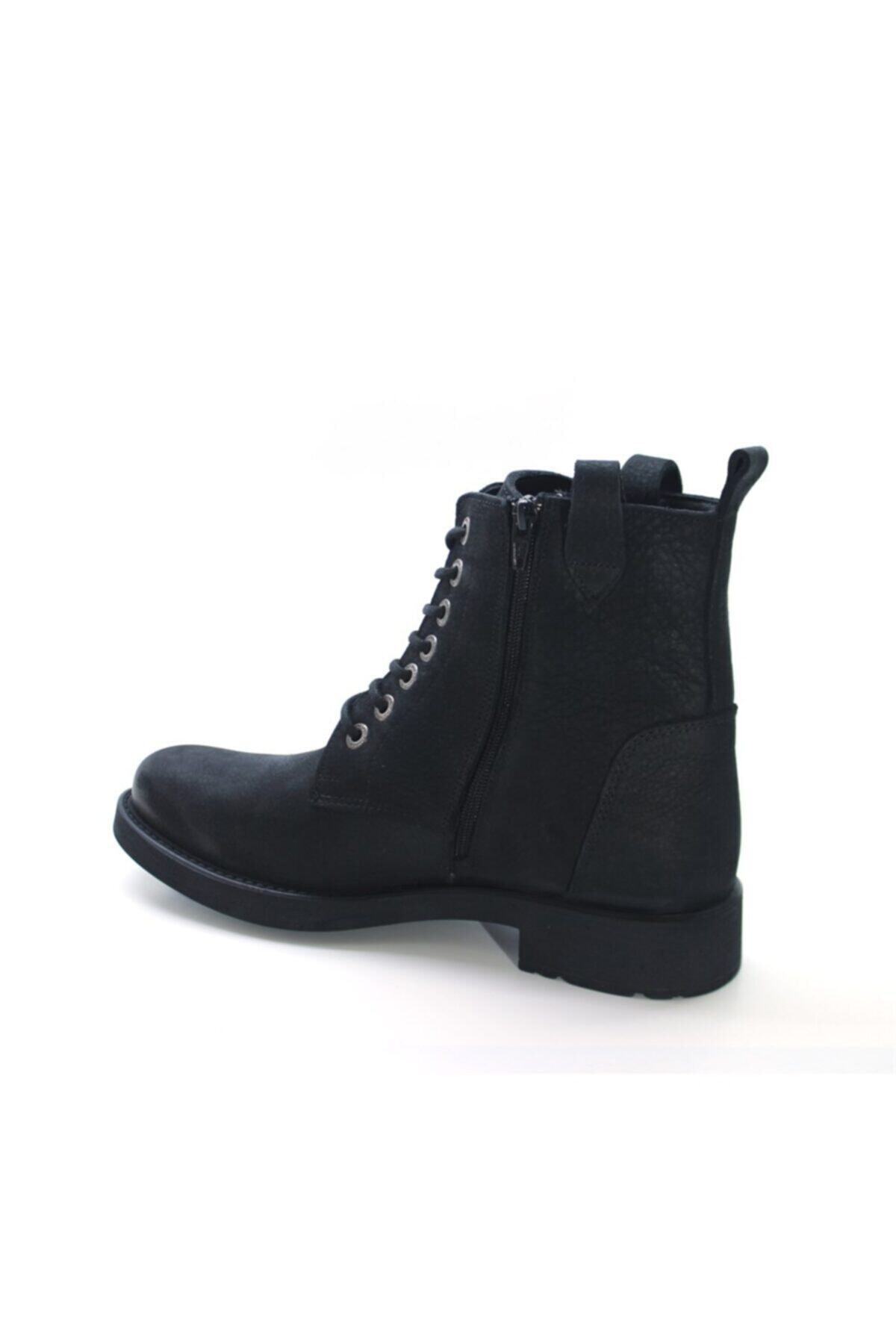 بوت Hammer Jack بلند مردانه مشکی شسته شده Nubuck 102 15200-m اورجینال - تصویر 4