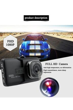 1080p Full Hd 3.0 Inç Dvr Araç Kamera Kaydedici G-sensor Gece Görüş R1745