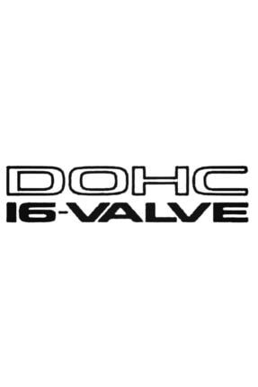 Dohc 16 Valve Sticker Araba Oto Arma Duvar Çıkartma 20 Cm A68S18617