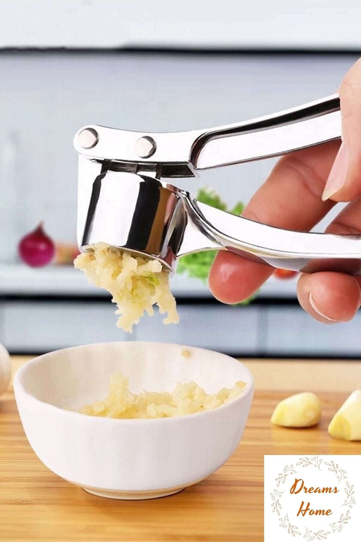 Genel Markalar Sarımsak Ezici Paslanmaz Çelik Sarımsak Rendesi Soyulmaz Döküm Çelik Pratik Sarımsak Ezeceği