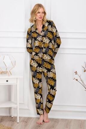 Kadın Kahverengi Renk Pijama Takımı PC7625-S