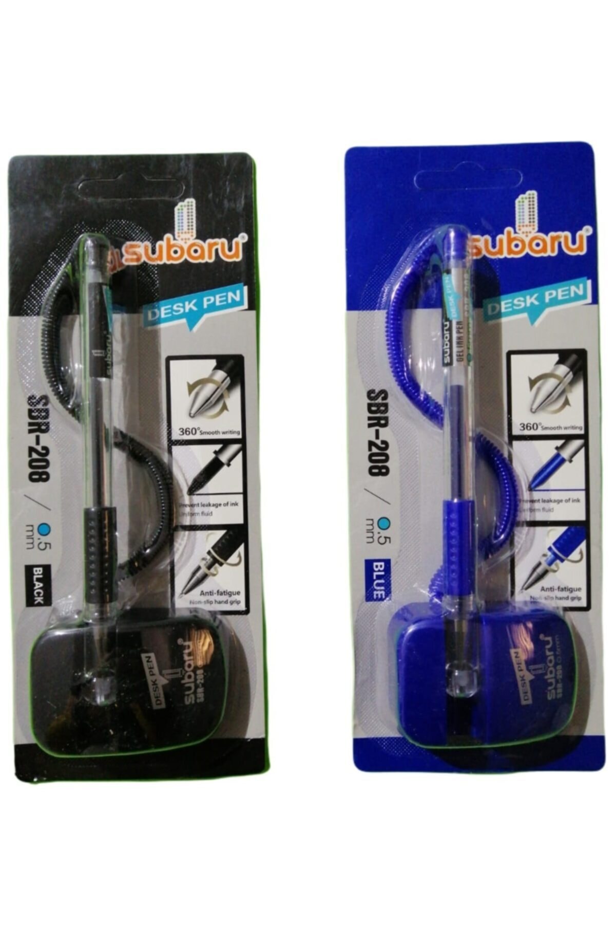 Subaru Sbr-208 0.5mm Siyah Zincirli Masa Üzeri Tükenmez Kalem