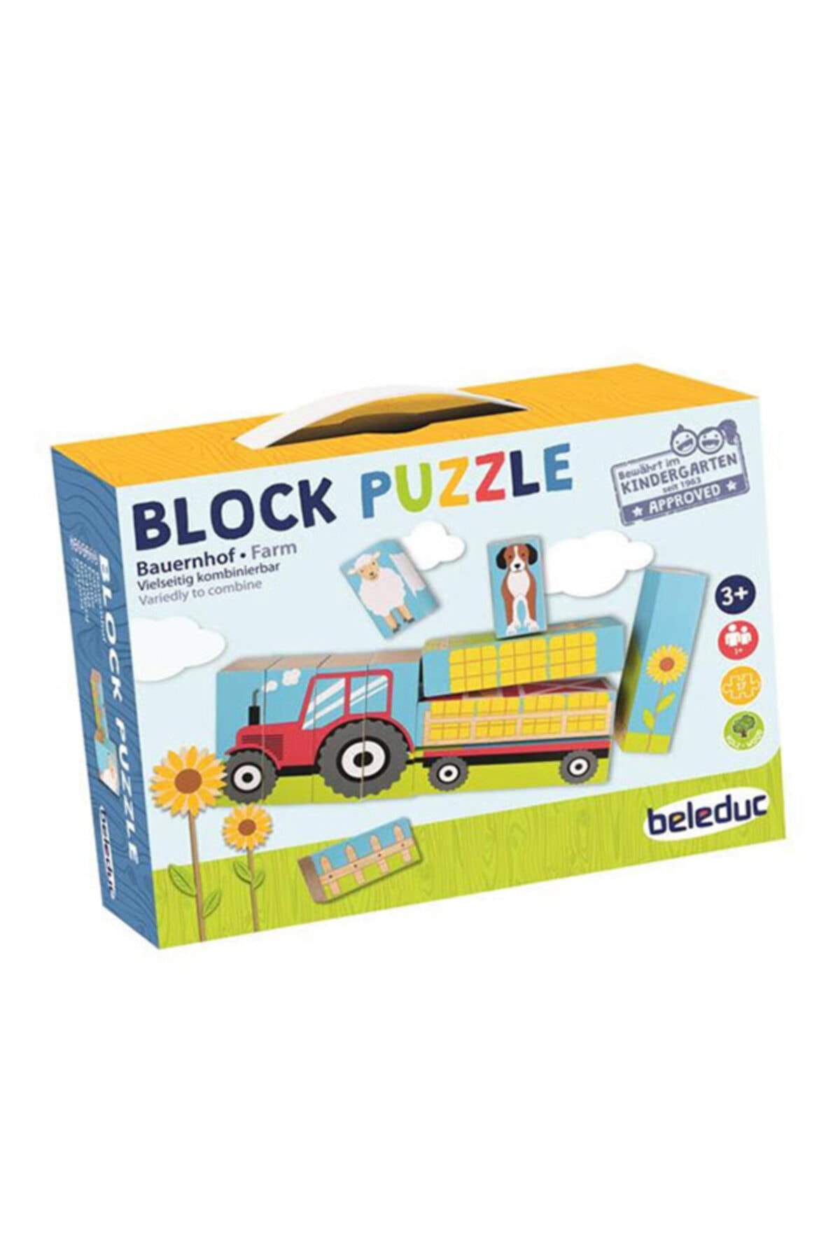 Beleduc Ahşap Blok Puzzle / Çiftlik
