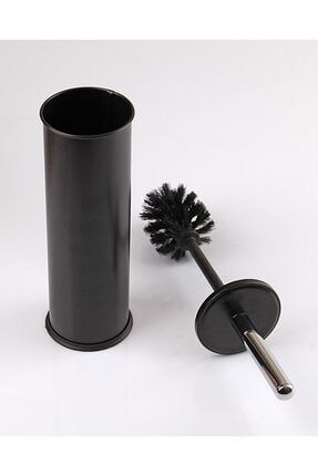 Paslanmaz Metal Siyah Renk Metal Klozet Tuvalet Fırçası 35 Cm pp-3