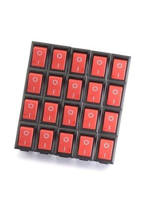 20 Adet Aç Kapa Tek Konumlu Kırmızı Mini Anahtar, On Of Switch Pano Tipi Güç Anahtarı 527740748