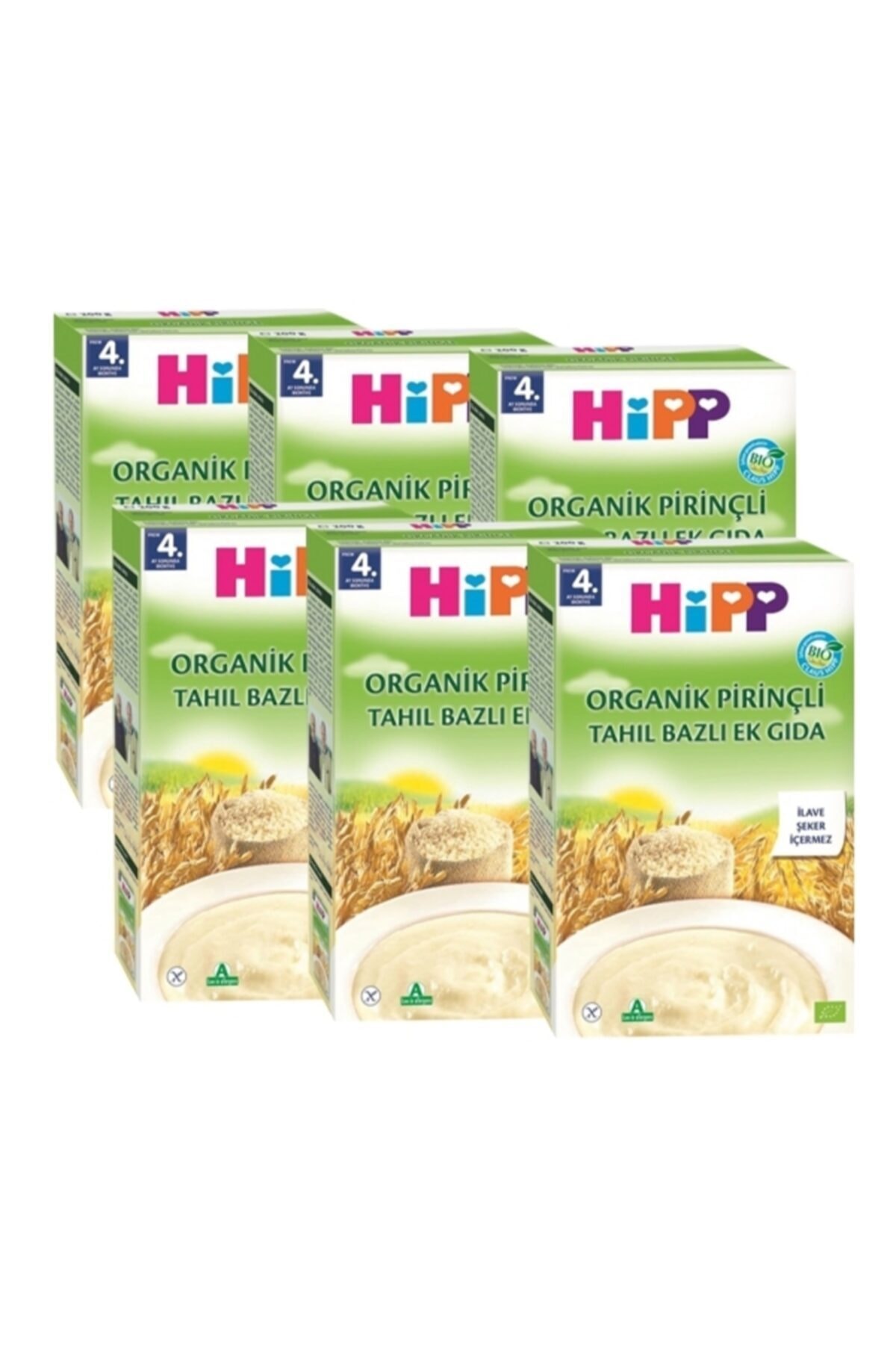 Hipp Organik Pirinçli Ek Gıda Kaşık Maması 200 Gr X 6 Adet