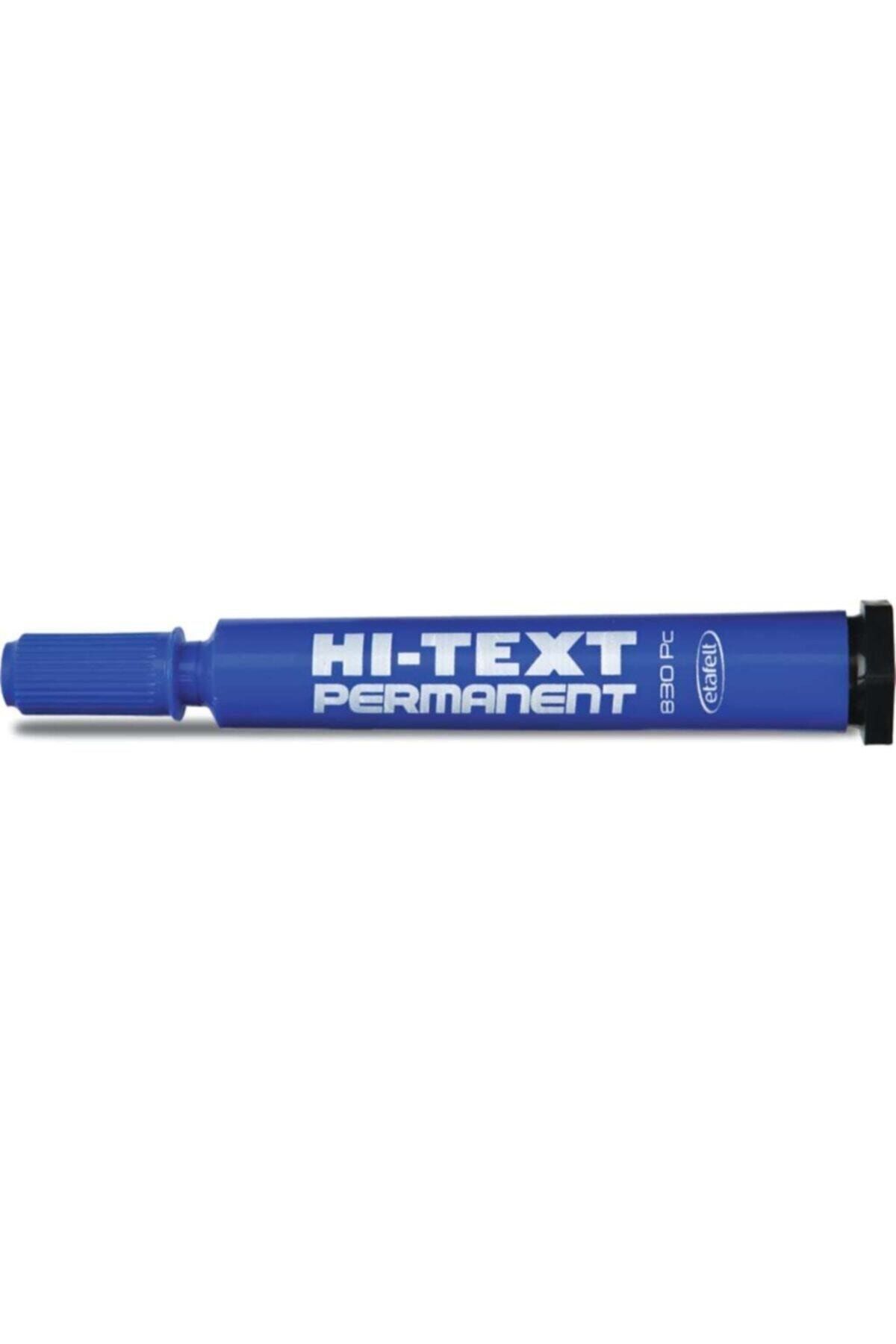 Hi-Text-Hi-text 830pc Permanent Marker Cut Tip Blue 12pcs 3