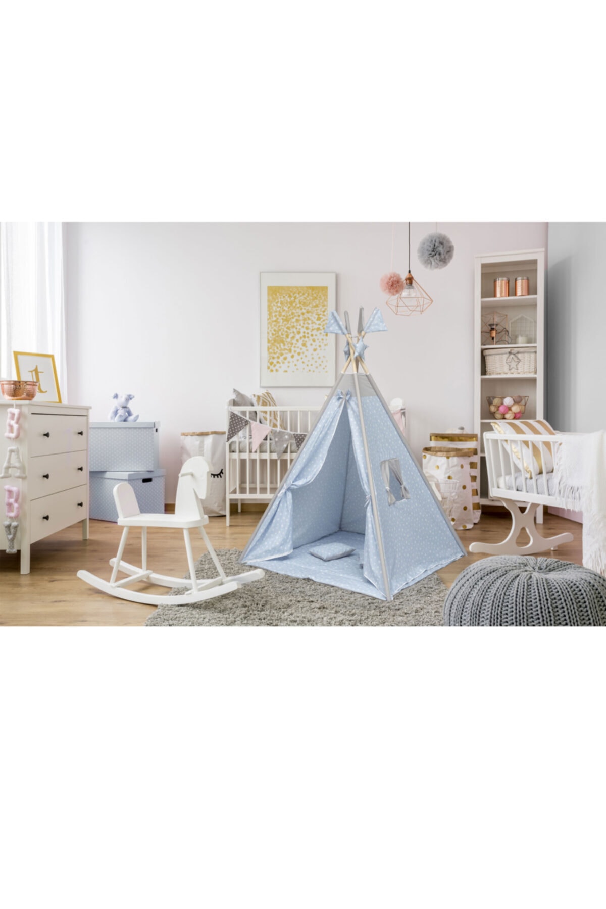 EXOR BABY Exorbaby Xl Büyük Boy Ahşap Ve Pamuklu Oyun Çadırı , Oyun Evi fotoğrafı 7 (önizleme)
