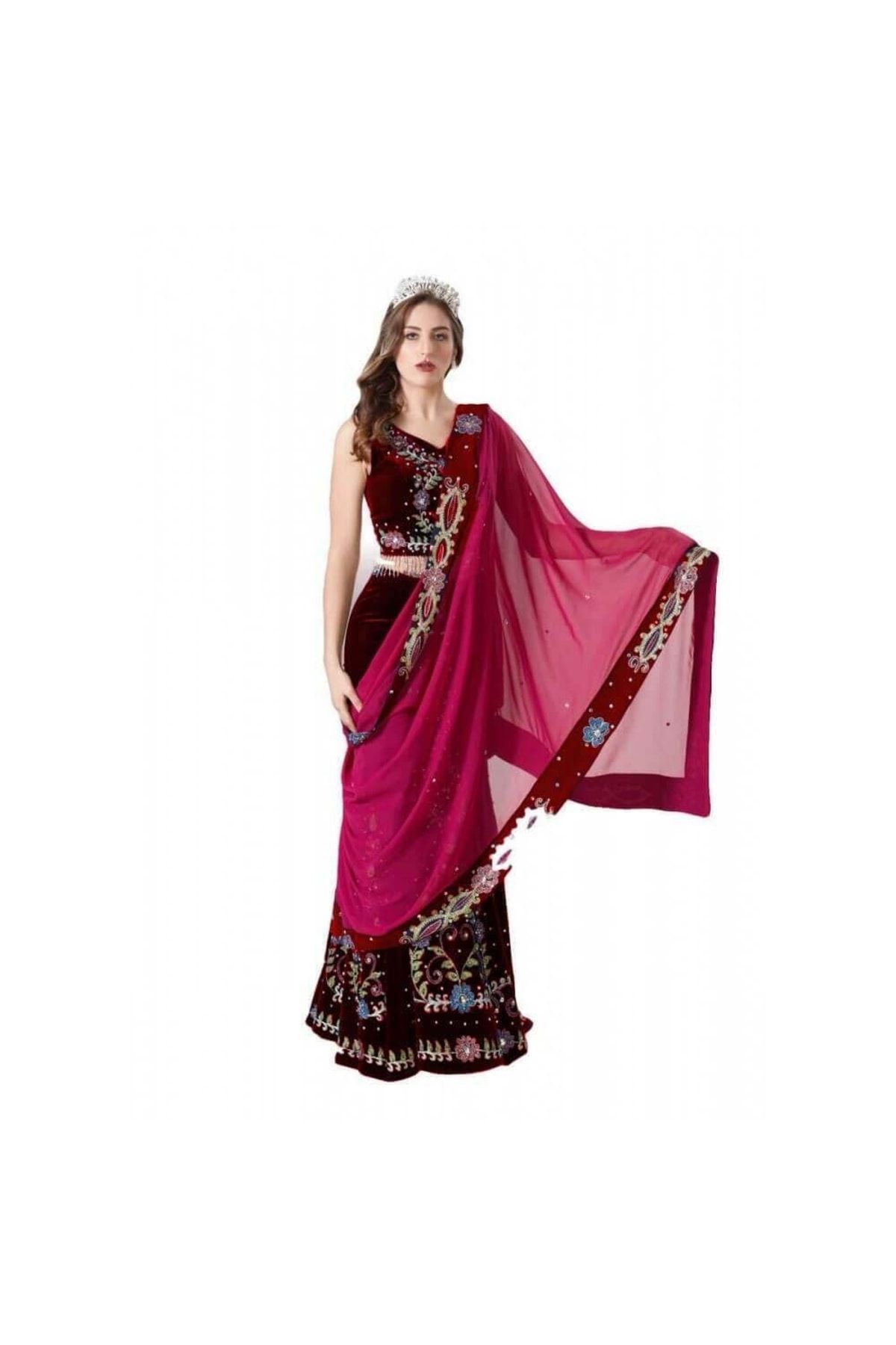 modèle indien 2 pièces bindallı henna dress linet