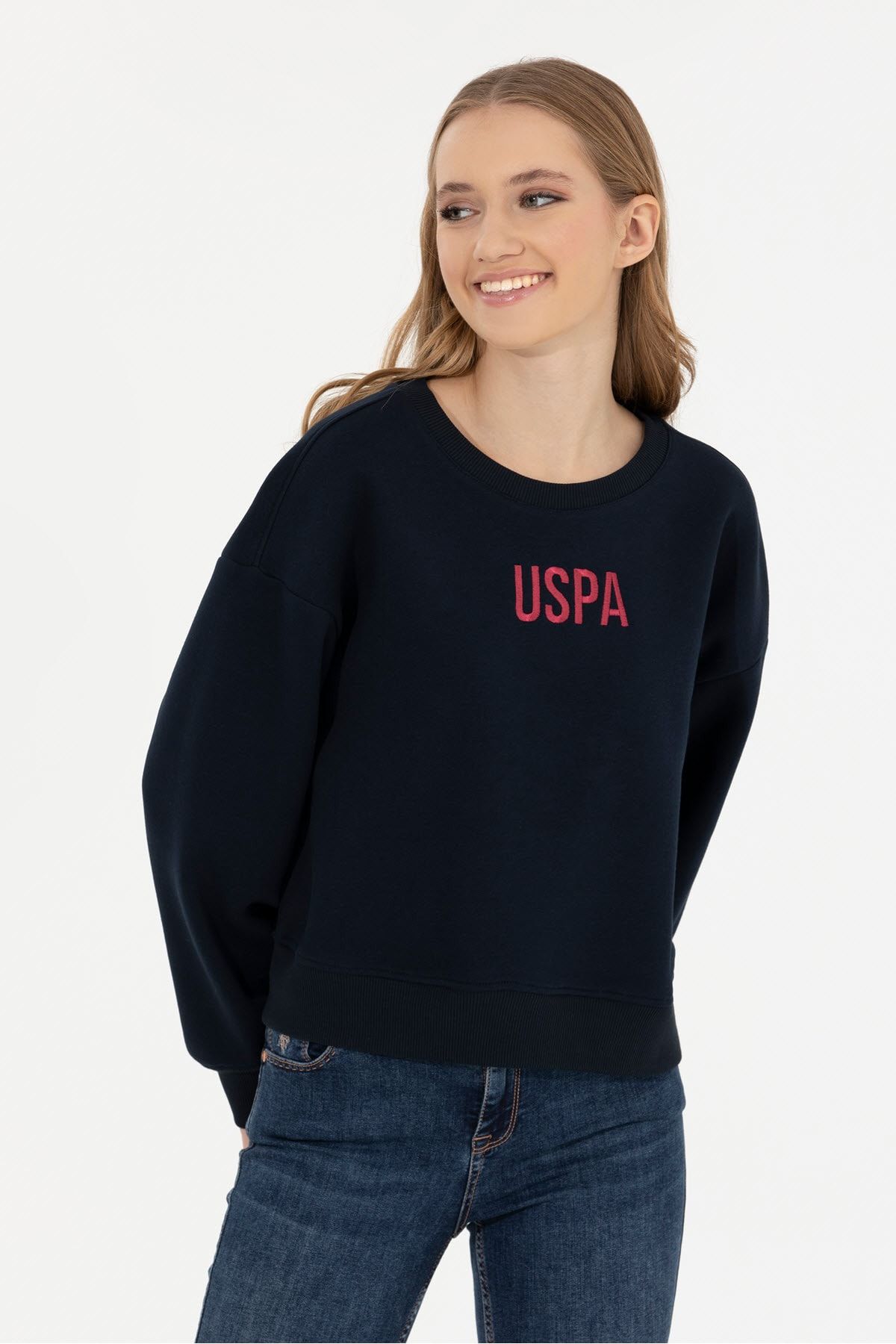 U.S. Polo Assn. Navy Blue Women s Sweatshirt Trendyol