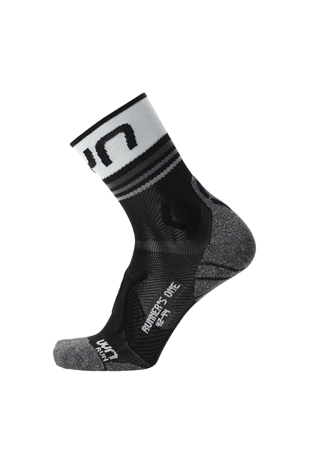 UYN-Damen-Laufsocken – einzelne kurze Socken, Sneaker-Socken, Polyamid, Logo 3