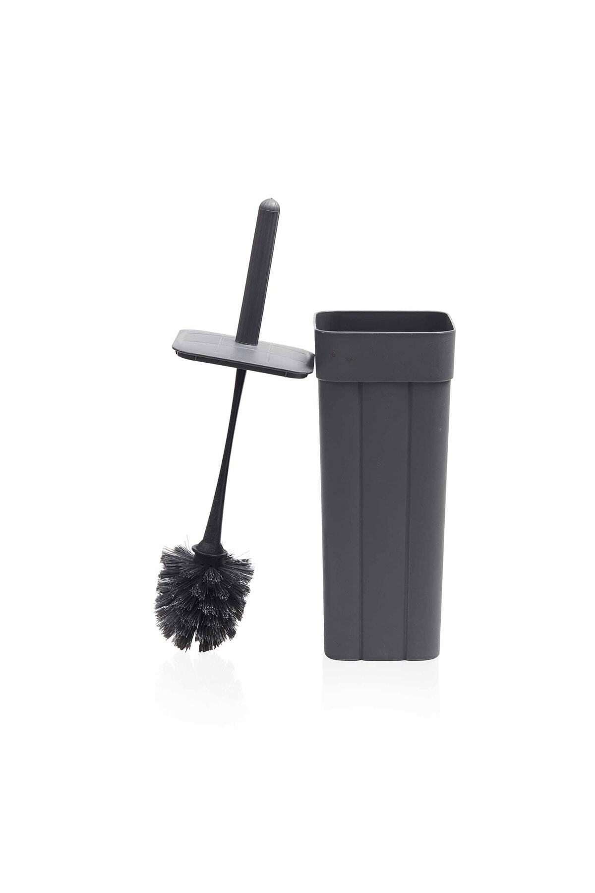 Line Patterned Toilet Brush - Anthracite