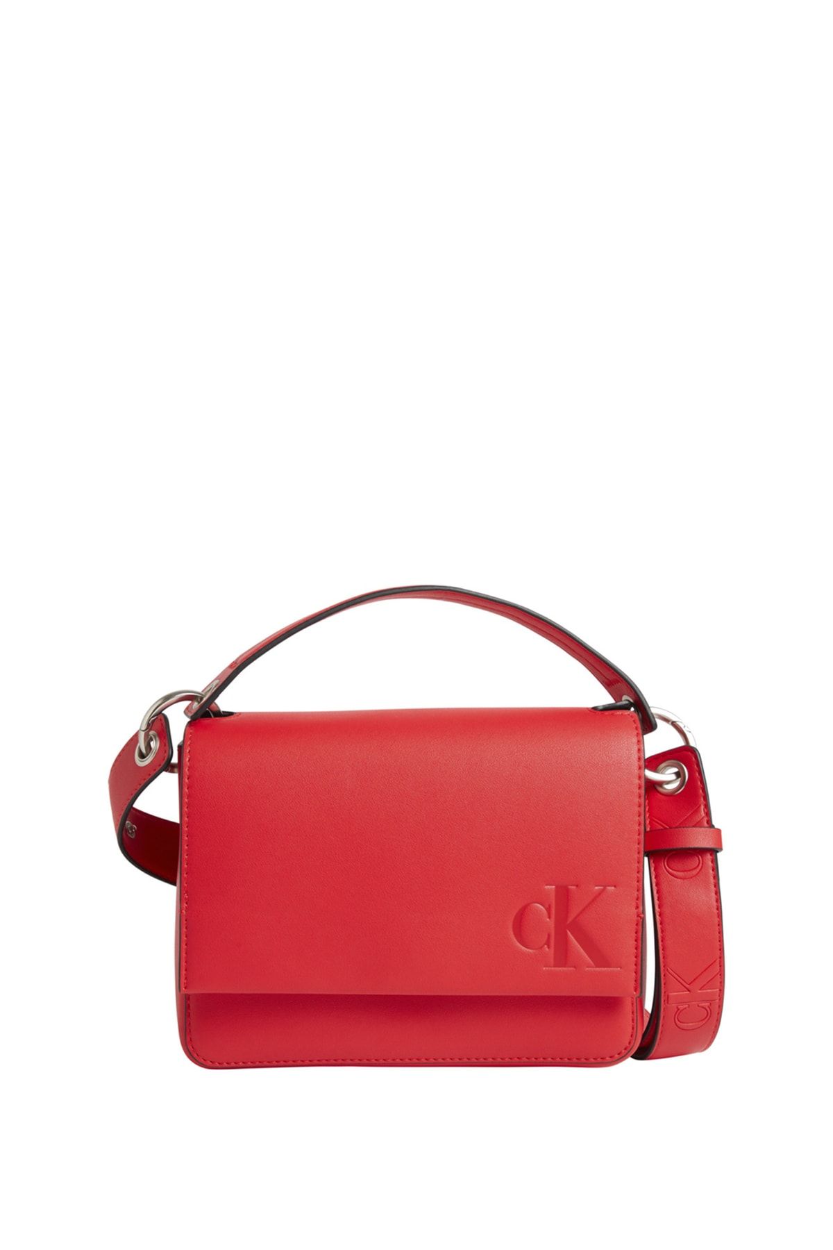 Calvin Klein Handbag - Red - With Slogan - Trendyol