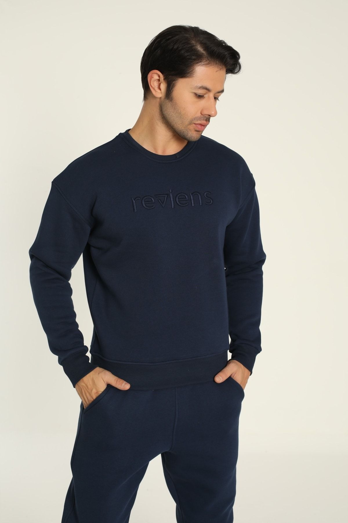 From Newark With Love Embroidered Sweatshirt (Navy Blue)