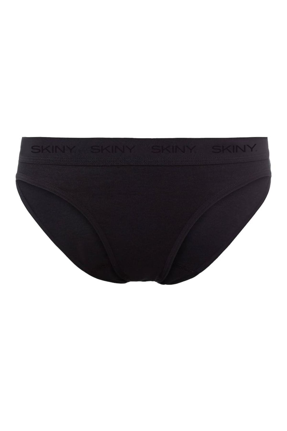 Skiny-Damen Rio Slip, 2er Pack - Unterwäsche, Unterhose, Baumwolle, Logobund, Feinripp, einfarbig 2