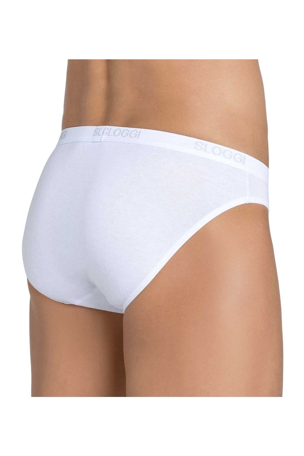 SLOGGI-Herren Slips, 2er Pack – Basic Mini, Unterwäsche, Unterhosen, Baumwolle, Logo, Einfarbig 2