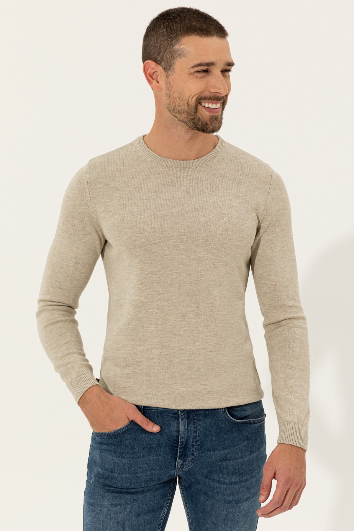 پلیور مردانه راسته آستین بلند | پیر کاردین Pierre Cardin G021SZ0TK-000-1465548 - تصویر 3