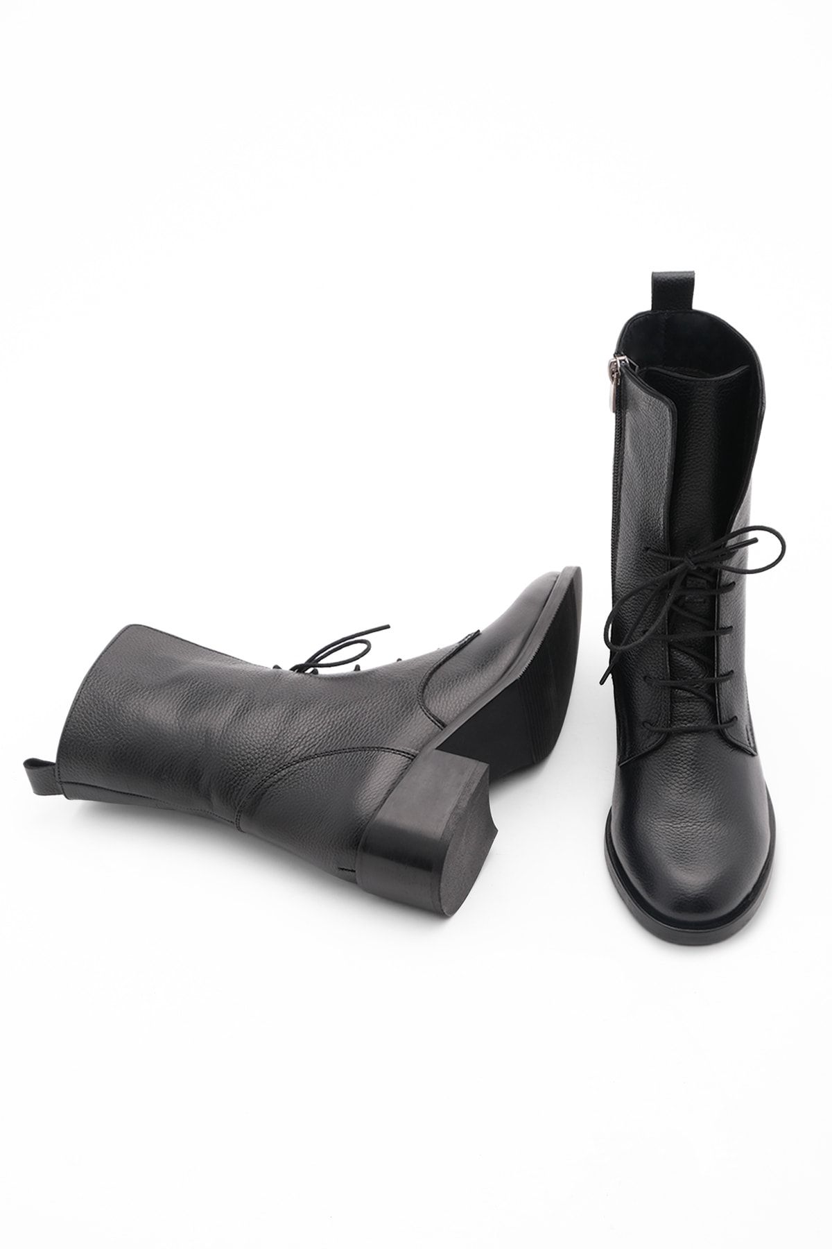 Marjin Ankle Boots Black Block Trendyol