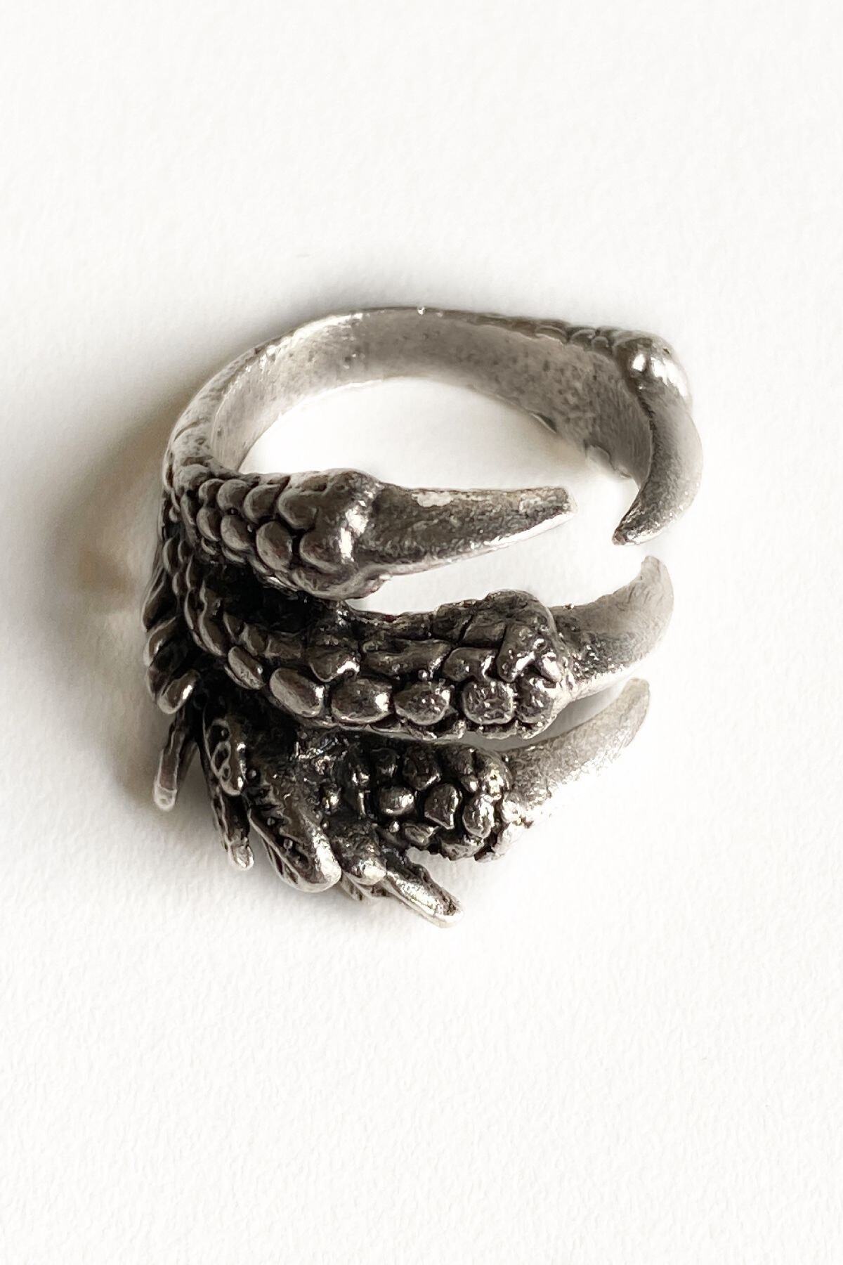 axexuar-Claw Model Adjustable Black Men's Women's Ring 5