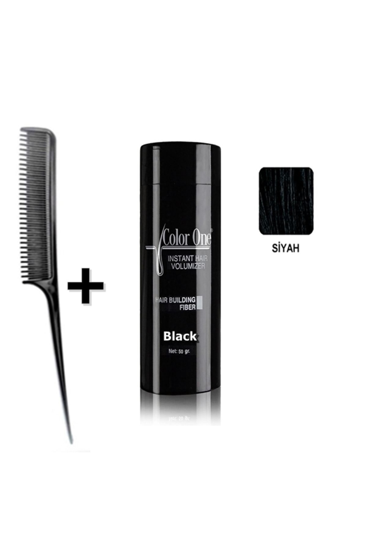 Color One Orıjınal Yeni Ürün Siyah Saç Tozu Topik Black Topic 50 Gr - Krepe