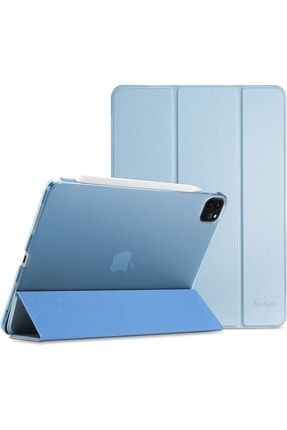 Apple Ipad Pro 12.9 M1-m2 5.nesil-6.nesil Kılıf Standlı Uyku Modlu Smart Cover Tablet Kılıfı 11Flip-20