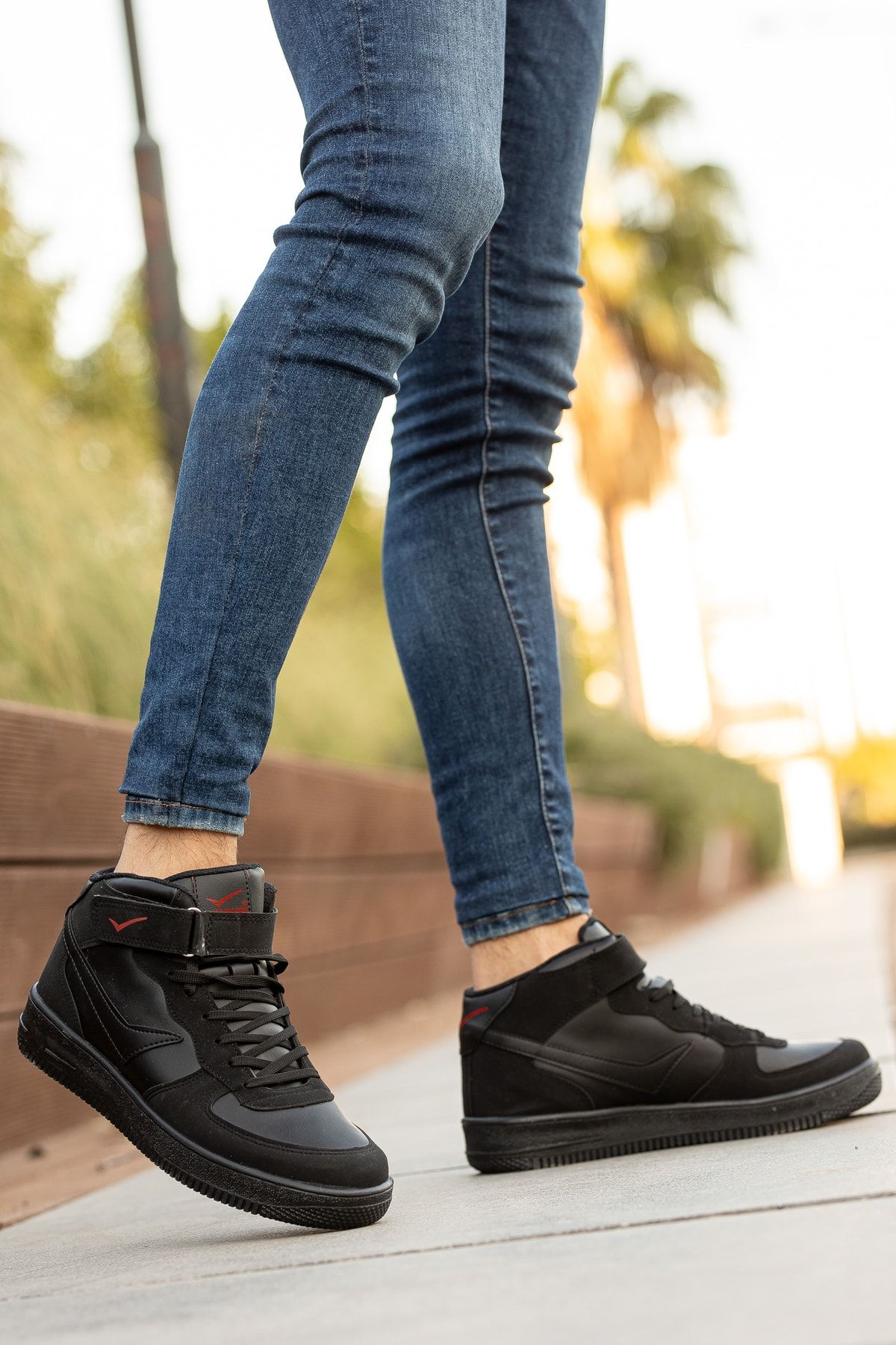 Denim air force deals 1 high top