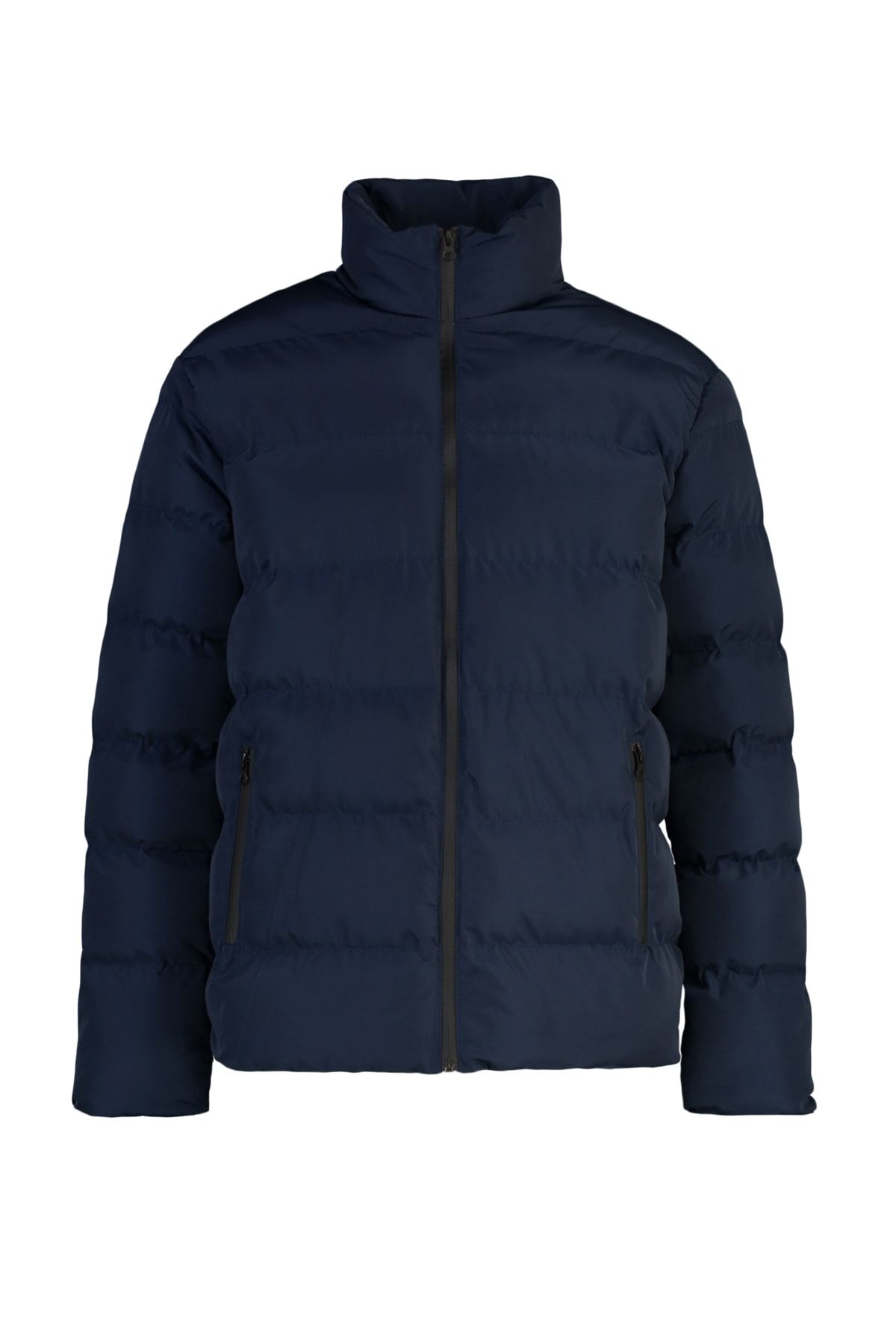Trendyol Collection-Granatowa kurtka puchowa o regularnym kroju, wodoodporna i wiatroodporna - Tmnaw23Mo00096 6