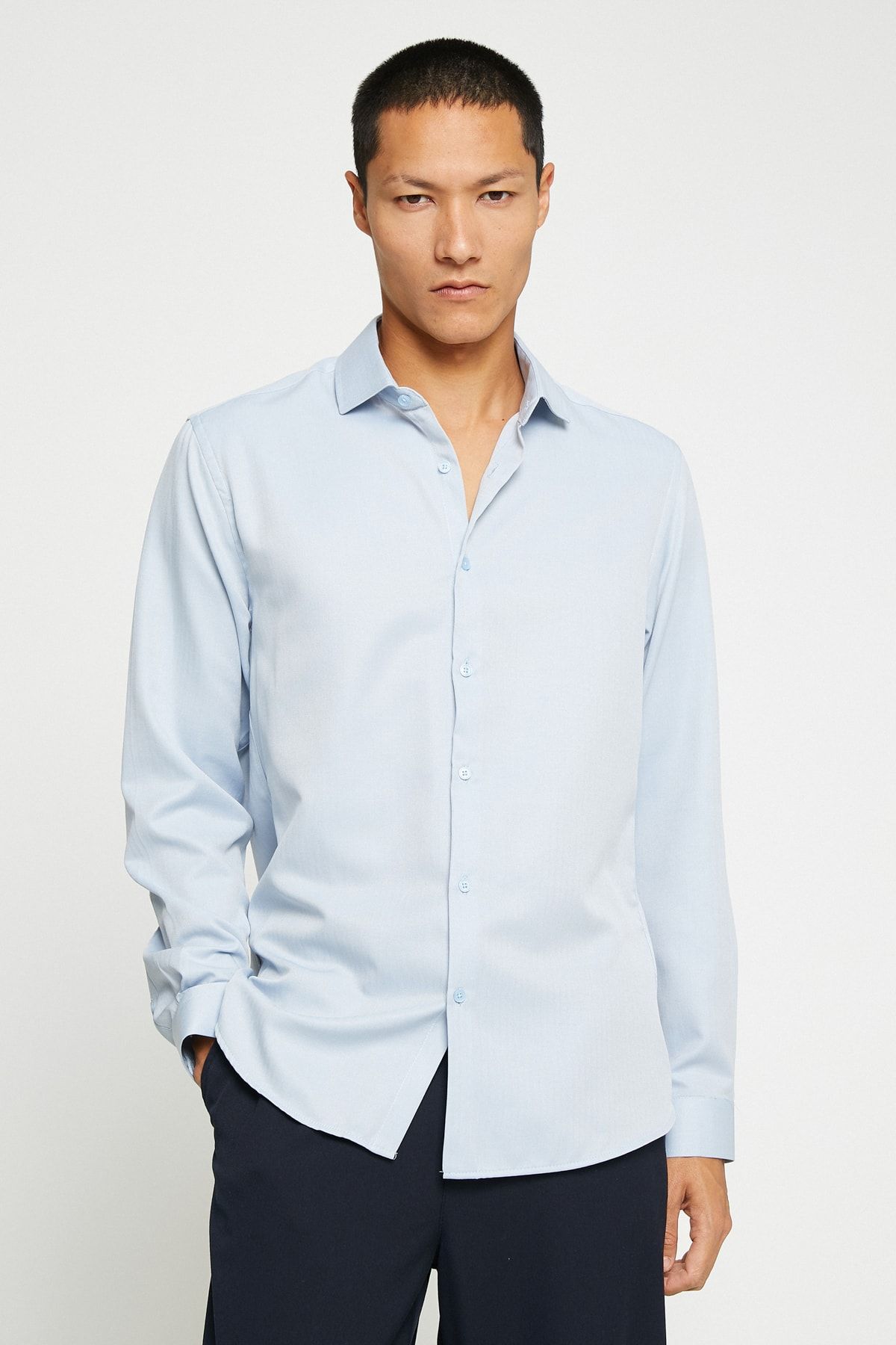 Koton Hemd Blau Regular Fit