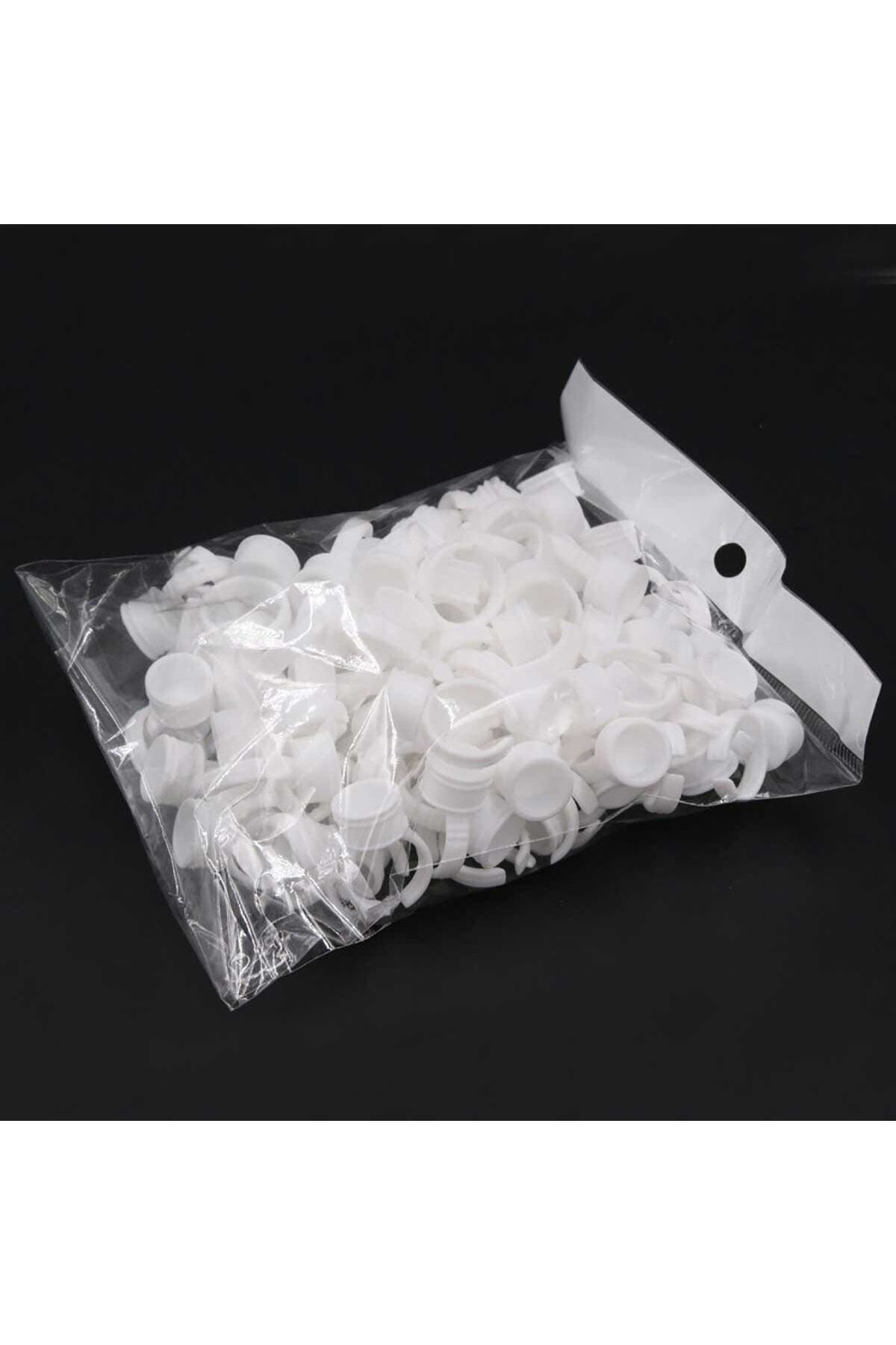 آرایش دائمی ناخن و چسب مژه ابریشم حلقه متوسط ​​100 عدد ellea