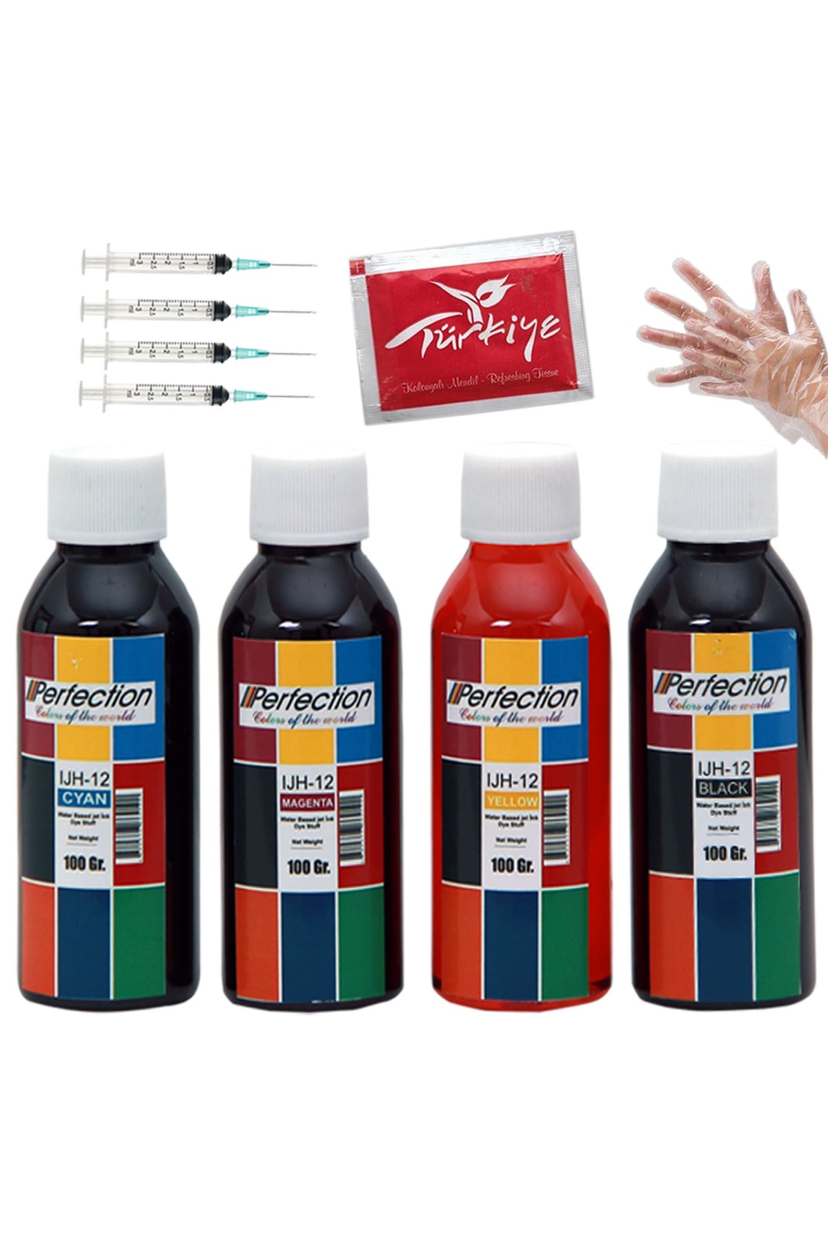 Perfection Epson 101 L6290 L6270 L6260 L6276 Yazıcı Uyumlu Mürekkep 4 X 100 Ml