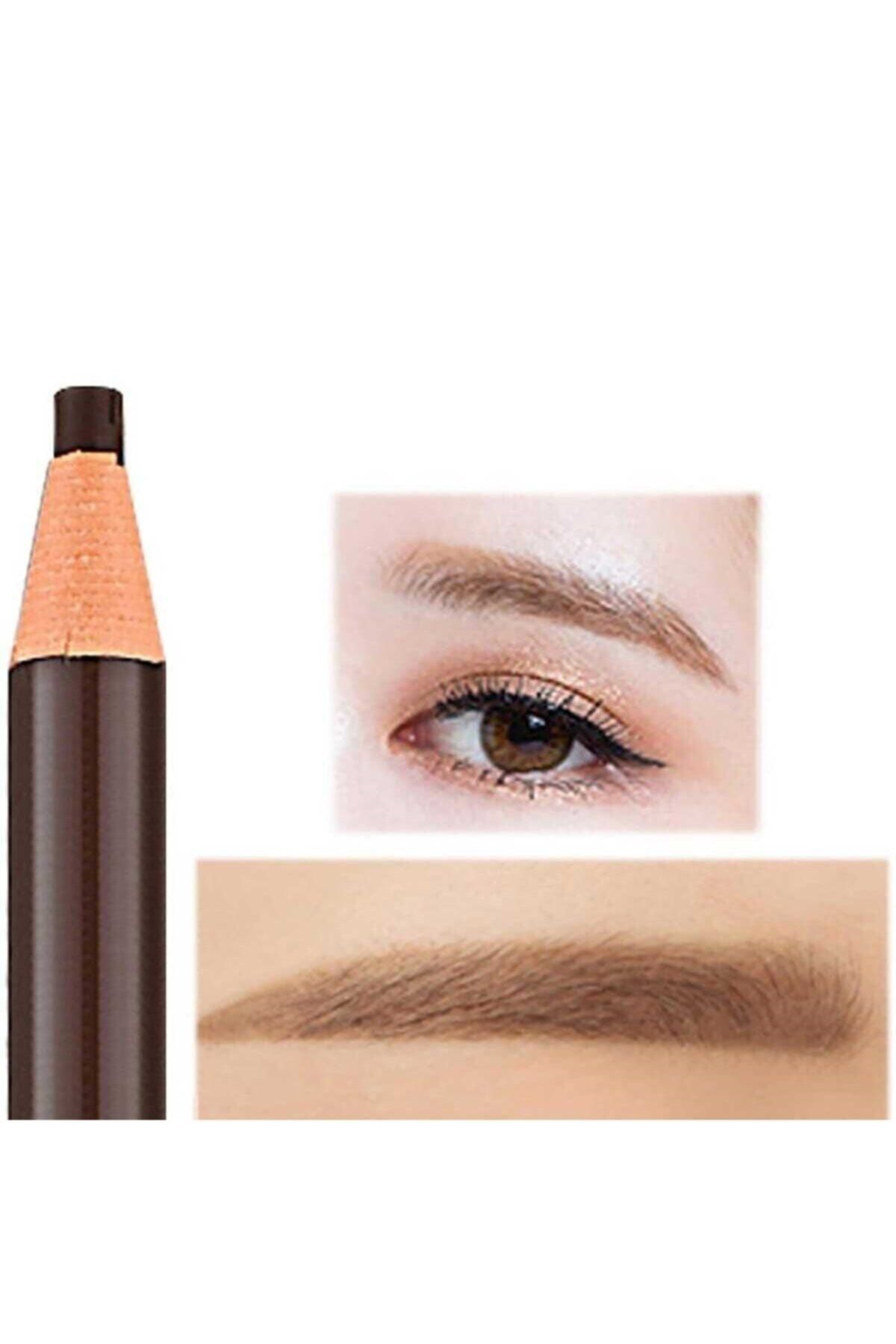 قلم طراحی رشته ای خودکار طرح ابرو قهوه ای - قهوه ای ellea