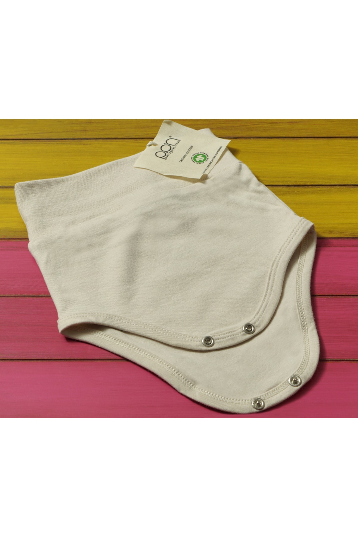 بادی نوزادی پسرانه – دخترانه بژ PON | PON-KB-2022-BEJ اورجینال - تصویر 3