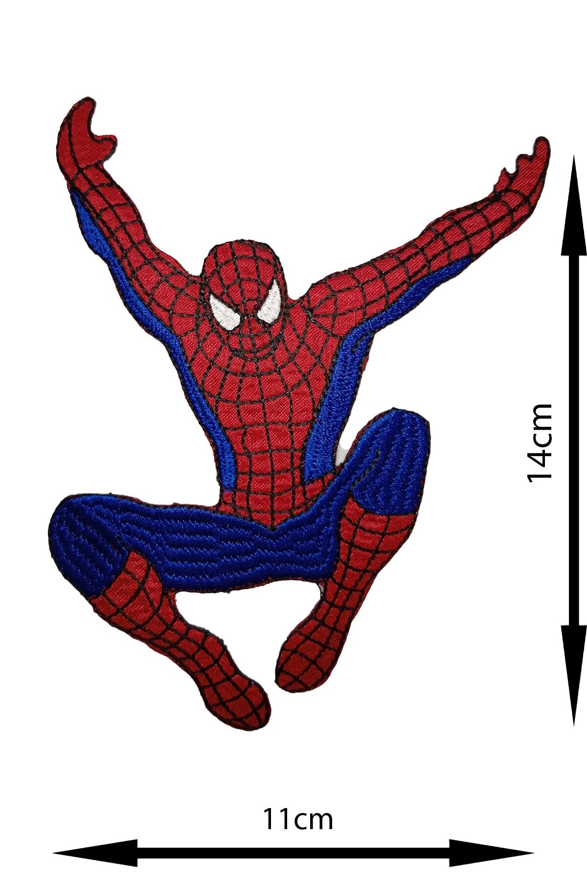 REMSATİC Ütü Ile Yapışan Arma - Patch - Yama Spiderman (büyük) Modeli
