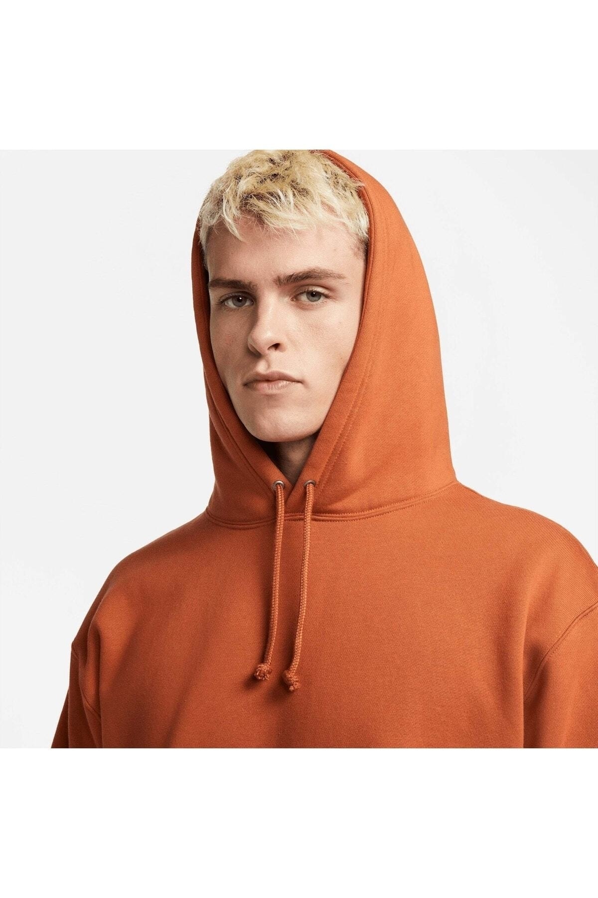 سویشرت مردانه نارنجی نایکی | CV5282-246 اورجینال - تصویر 4