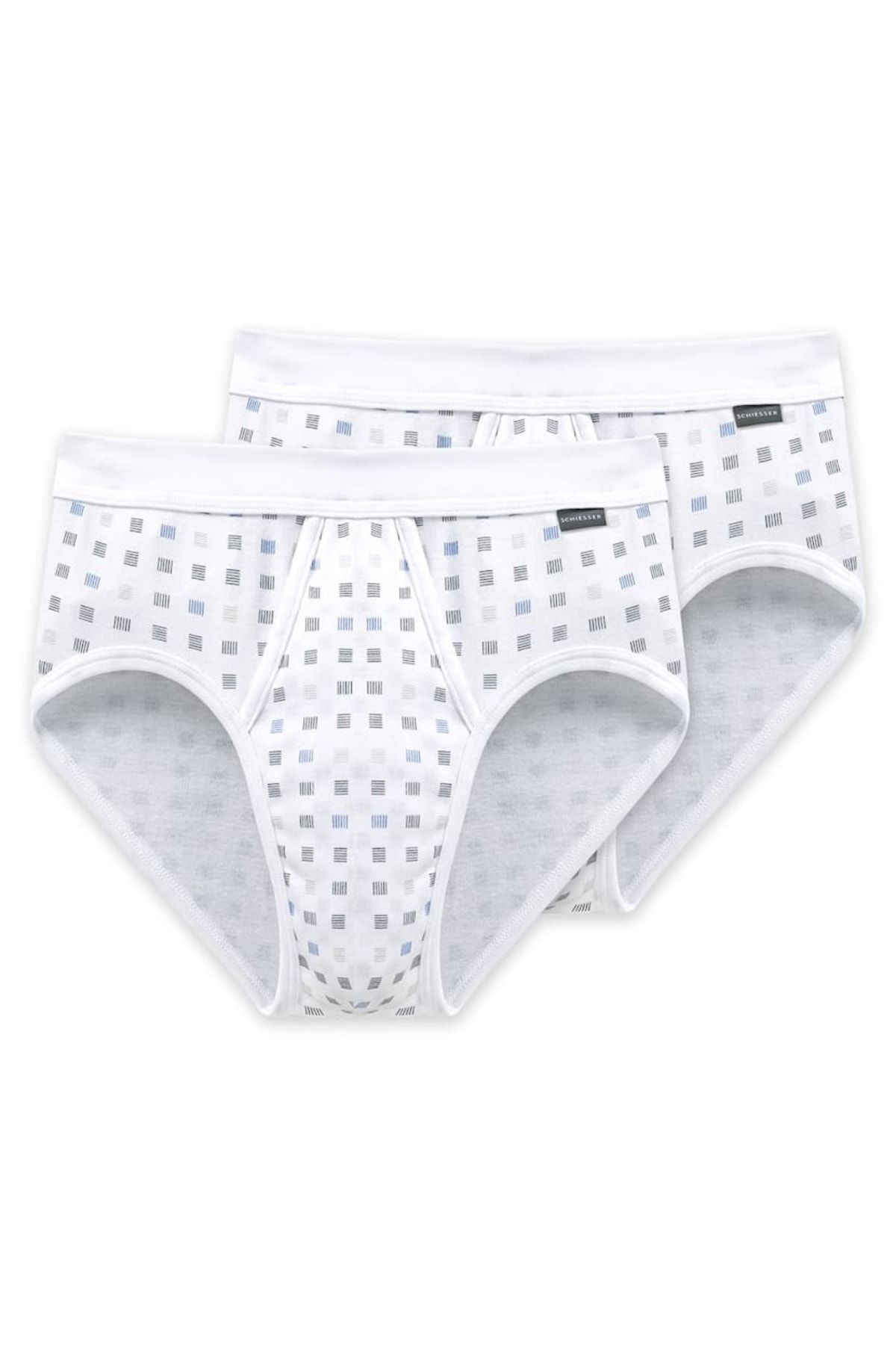 Schiesser Slip Blau Kariert Fast ausverkauft